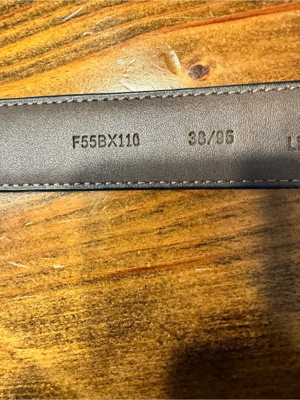 Cremieux Leather Moc Croc Belt Crocodile embossed. Size 38